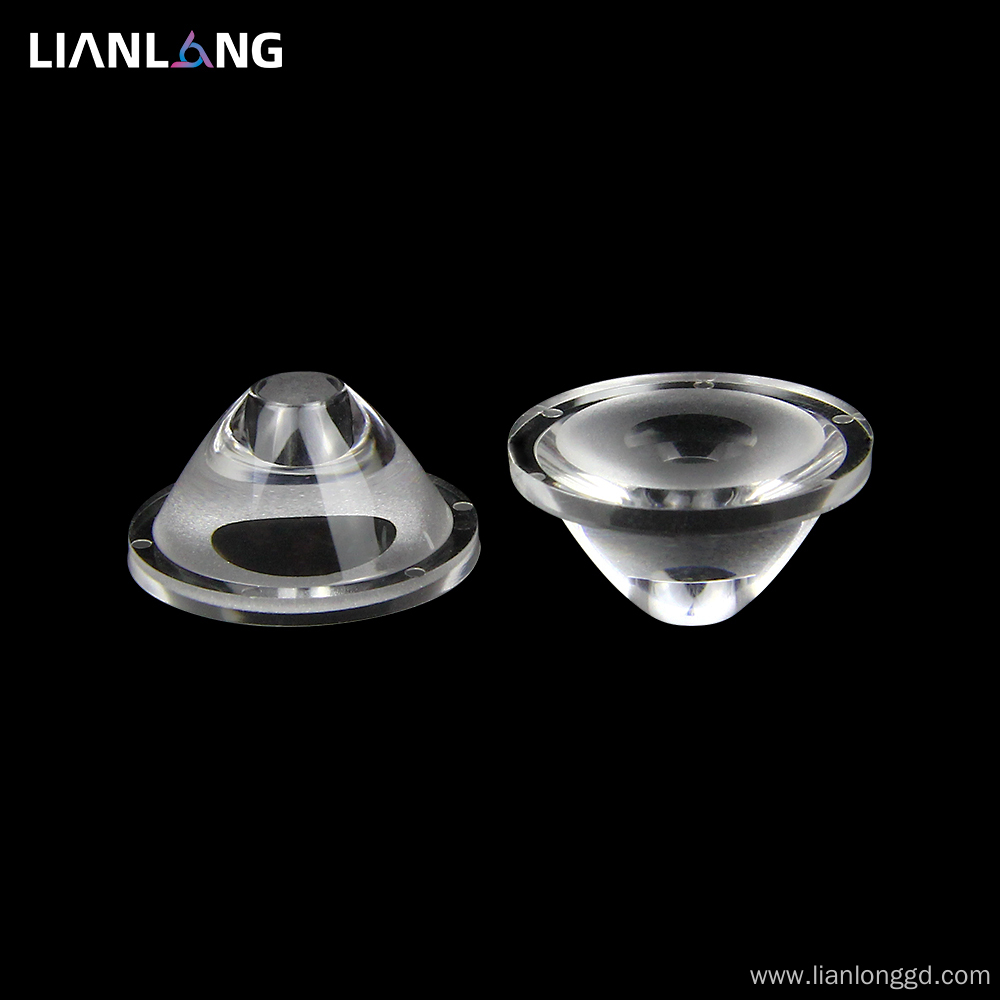 Transparent Plastic optical flashlight lens