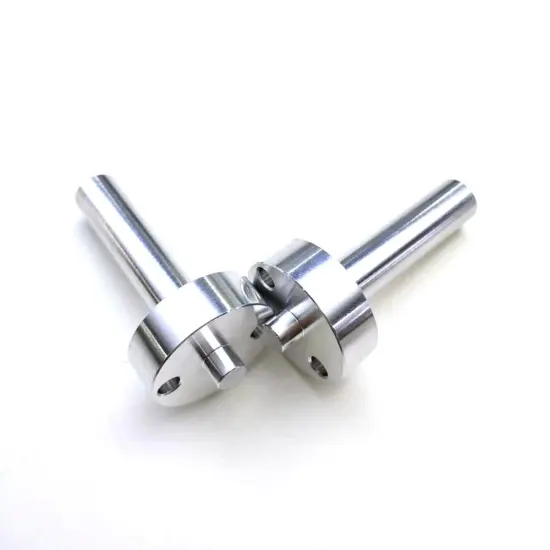 CNC machining precision aluminum shaft with shaft lock collar according your special request