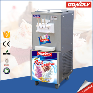 2016 Big Capacity 3 Nozzles Ice Cream Cooling System Soft Serve Frozen Yogurt Machine with factory price