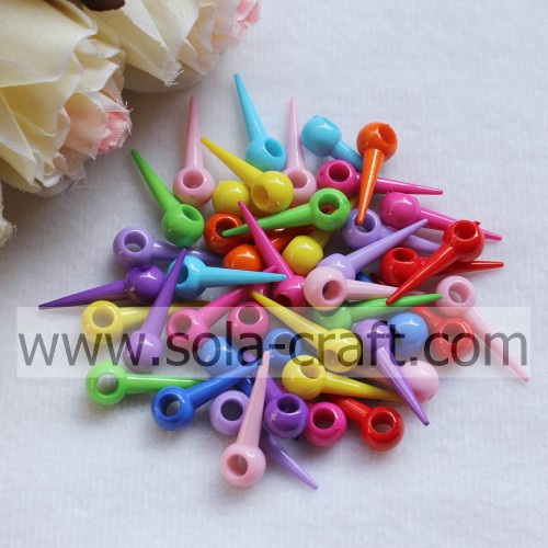 Las coloridas perlas de remache de plástico de moda para tela decorativa
