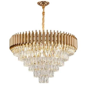 Nordic Modern Gold Luxury Crystal Chandelier Pendant Lamp