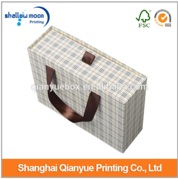 wholesale checkered classic paper shopping bags garment bags