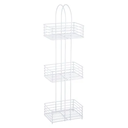 rose gold steel metal wire corner storage rack