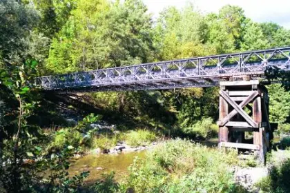 Structural steel Bailey bridge