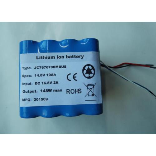 Paquete de batería recargable de litio 18650 14.8V 10Ah