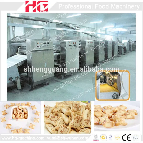 High efficient stainless steel center filling biscuit production line
