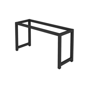 Mesa de jantar de metal moldura industrial de ferro fundido