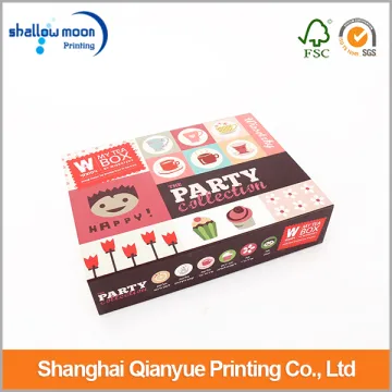tea cartoon packing paper box