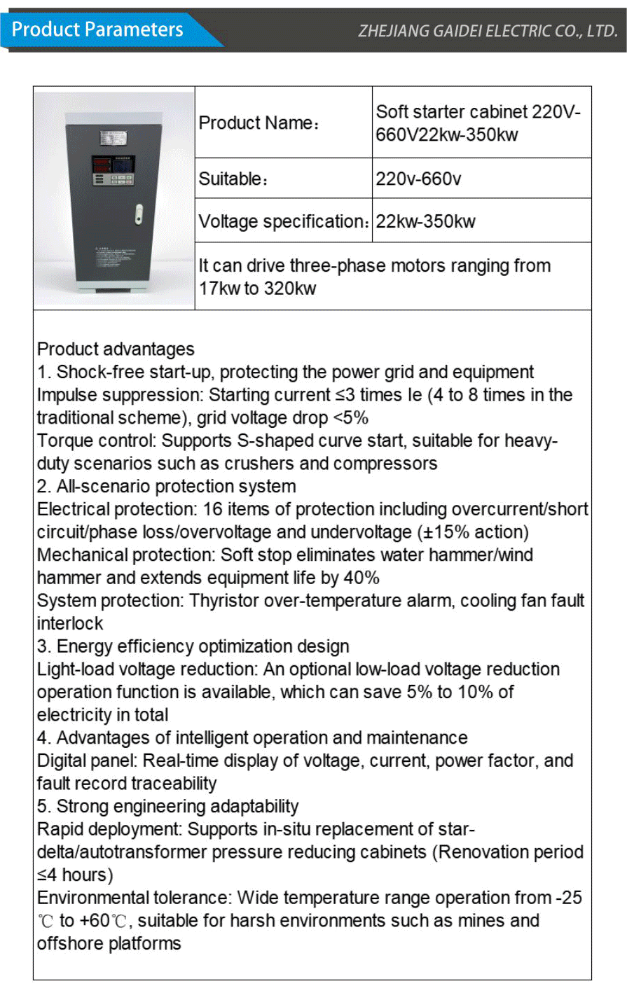Soft starter cabinet-xiangqing2-GD054