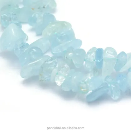 Pandahall 5-7mm Natural Aquamarine Bead Strands