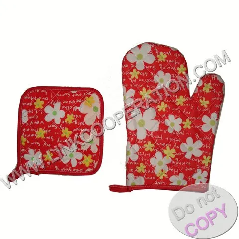 Microwave oven glove &amp; Pad