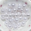 Schöne weiße Farbe Faux Pearl Perlen in loser Schüttung für Armband Halskette mit 6MM Kunststoff Perlen