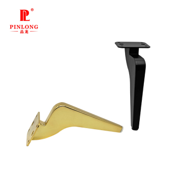 Pinlong Hardware Furniture Base Replacement Sickle Shape Cabinet Iron Metal Sofa Legs