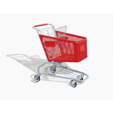 American Plastic Basket Supermarket Shopping Cart