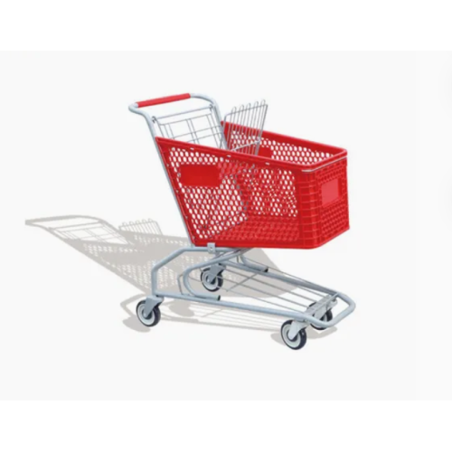 American Plastic Basket Supermarket Shopping Cart