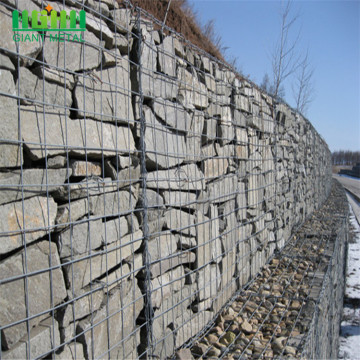 Aplicação de Gabions Barreira de Hesco de Arame de Ferro Galvanizado