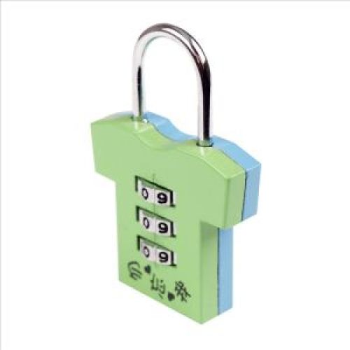 1-pack green coded padlock