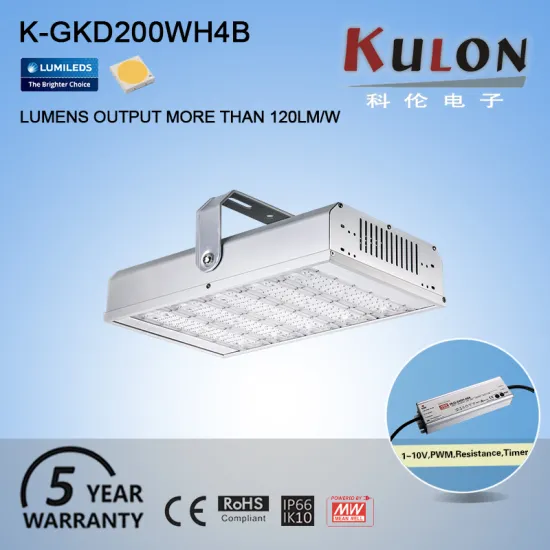 Suspended mounting rectangular warehouse 200w led high bay light