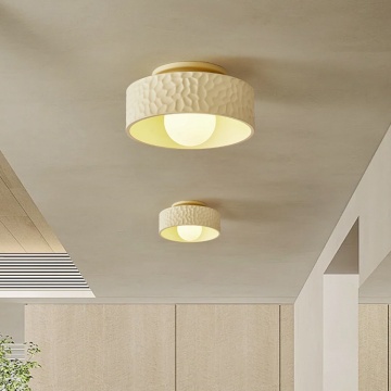 Modern Luxury Simple Design G9 Resin Round Mounted Chandelier Ceiling Light for Indoor Home