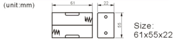 FBCB1157-1 battery holder