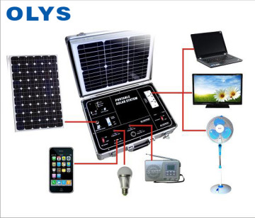 Portable solar generator, solar home emergency power system