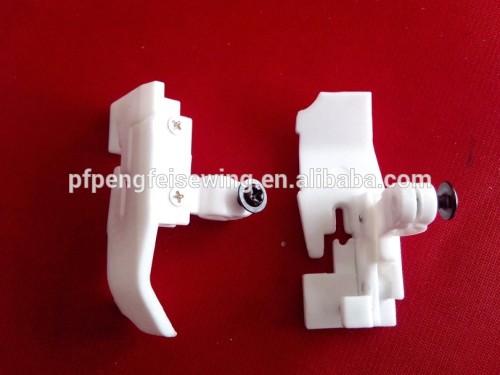 Nice quality sewing 5-thread thin Plastic teflon presser foot PF-62