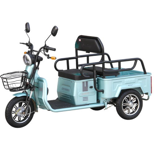 Small electric rickshaws with small cargo box