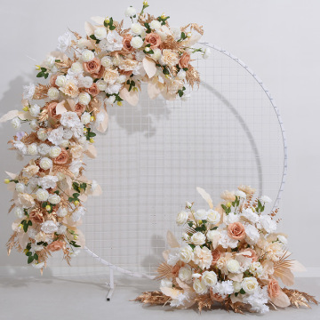 Gebogener Bildschirm Blumenhochzeitsarrangement - Künstliche Blumenballdekoration