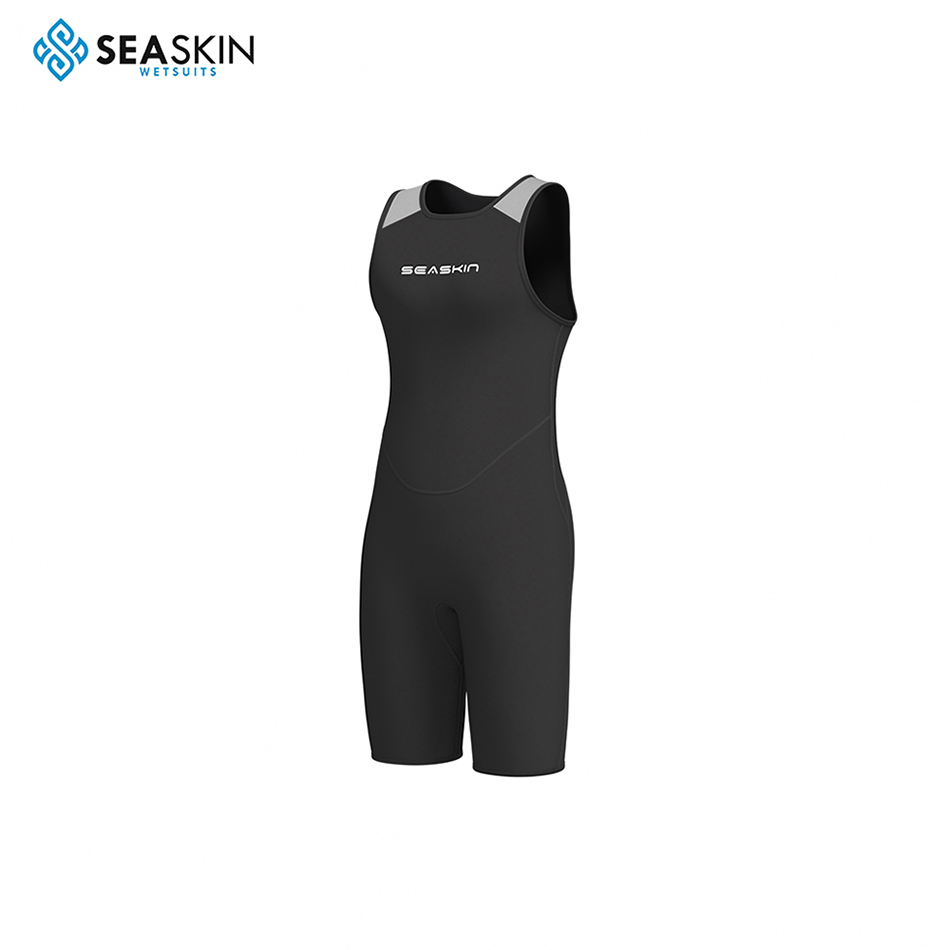 Seaskin neopreno sin mangas corta John wetsuit para hombre