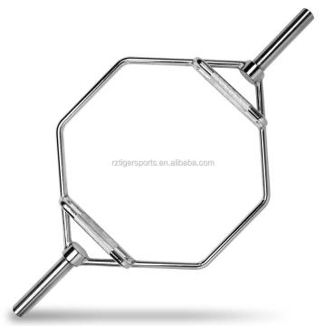 Chrome or Black Hex Trap Barbell Bar 20kg for Squats and Deadlifts