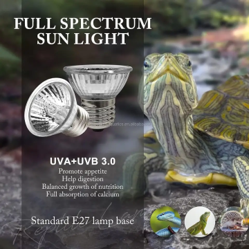 UVA UVB Lámparas de tortugas de tortuga de brillo ajustable
