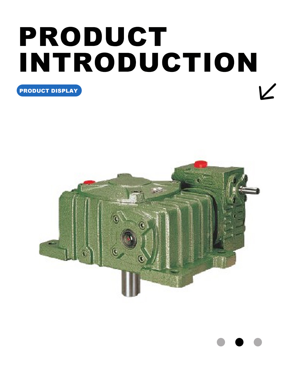 WPEX Cast Iron Dual Worm Wheel Reducer X