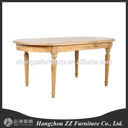 country style country solid wood Ellipse table
