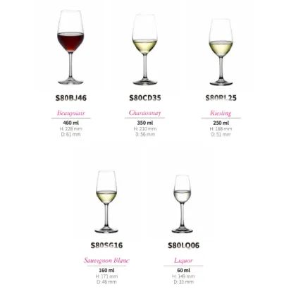 Libby Brand Red Wine Glasses Goblet Set