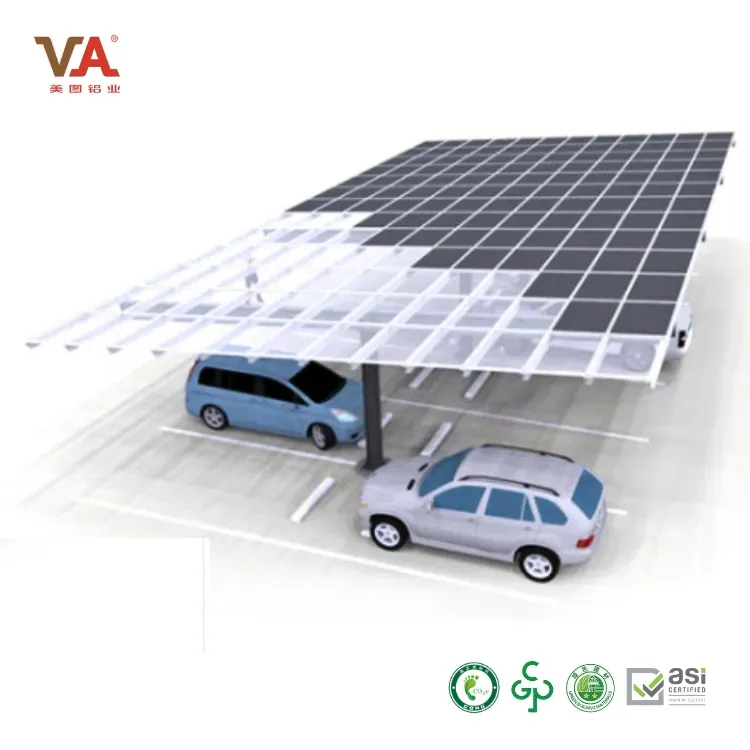 Custom Aluminium Alloy Extrusion Profiles Rail for Solar Power Mounting System