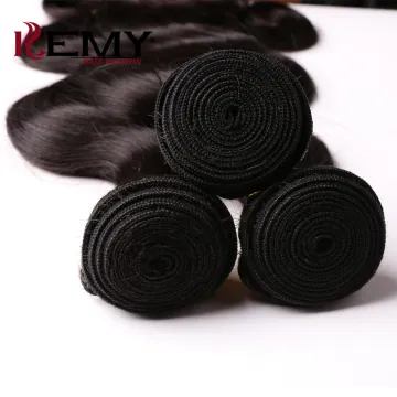 X-Tress Peruvian Hair Bundles With Closure 10A Grade Virgin Hair Body Wave Bundles