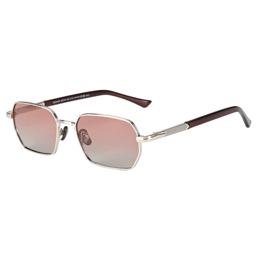 Vintage Square Metal TAC Polarized Photochromic Driving Sunglasses