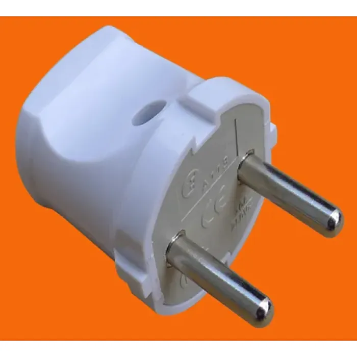 Steker Listrik Lurus Dapat Diturunkan 6A Putih