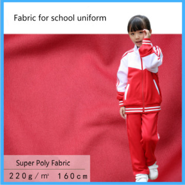 dyed 100% poly fabric for school uniform