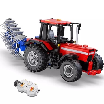 Farm Equipment and Toy Sets: C61052 Brick Tractor, RC Blocks, and Agricultural Models