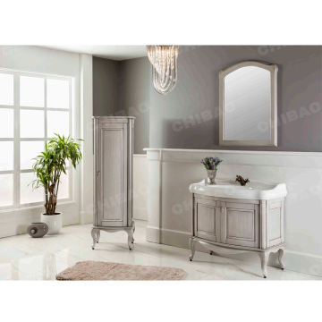 Elegant Bathroom Cabinet Vanity Sink Marble Top with Mirror and Basin Manufacturer