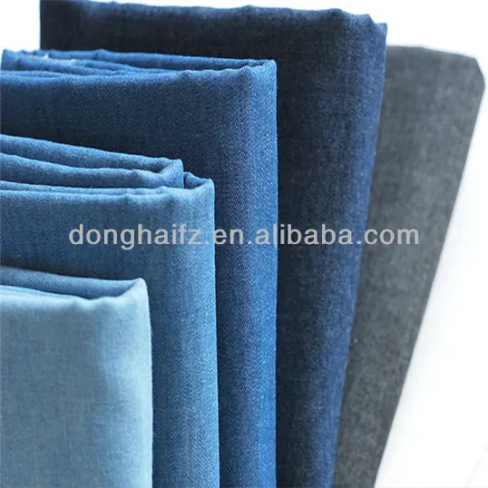 100% cotton warp slub denim