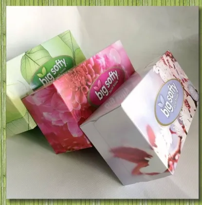 2Ply Wood Pulp Lotion Facial Tissues Flat Boxes