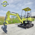 Road Construction 1.5 Ton Crawler Mini Excavator