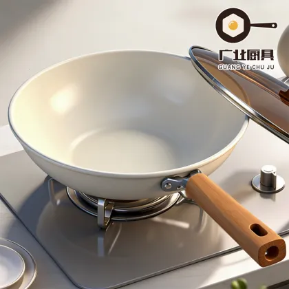 Stir-Fry Cooking Pan for Fresh Ingredients