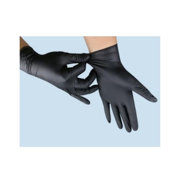 Černé nitrilové rukavice černé nitrilové pracovní rukavice