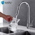 Chrome pull-out sprayer kitchen flexible sink kitchen faucet