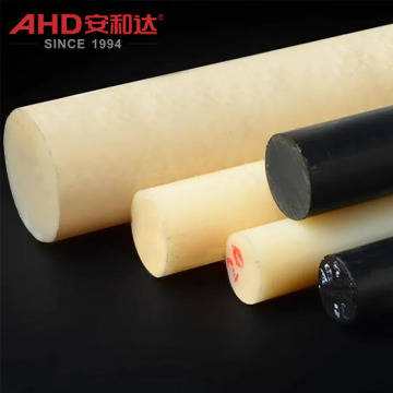 Beige Black ABS Plastic Rod Solid Round Bar