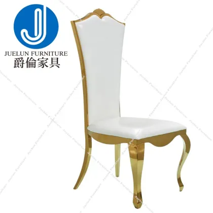 Double Throne Chair Gold Stainless Steel Crown Royal Chair