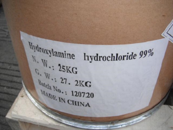 préparation de solution de chlorhydrate d&#39;hydroxylamine